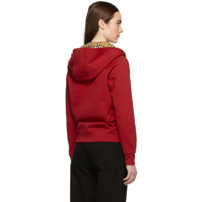 Burberry Red Hackfall Hoodie Burberry