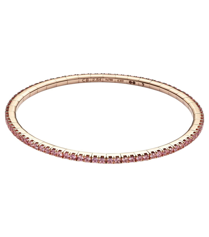 Photo: Bucherer Fine Jewellery Stretchy 18kt rose gold tennis bracelet with sapphires
