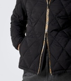 Burberry Burberry Check hooded quilted jacket