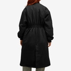 Daily Paper Women's Oversized Long Bomber Jacket in Black