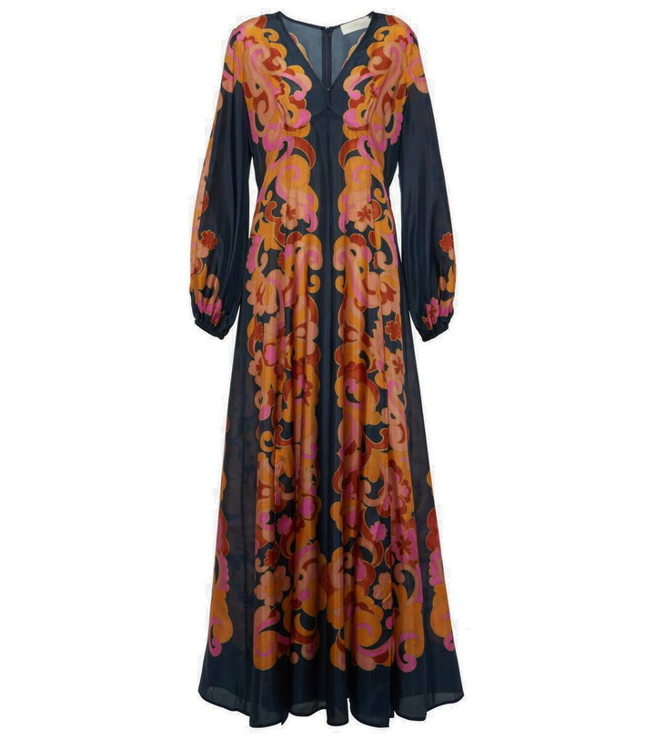 Photo: Zimmermann Acadian printed silk maxi dress