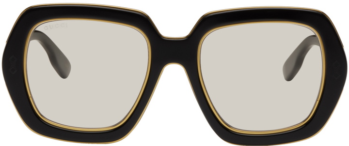 Photo: Gucci Black Square Sunglasses