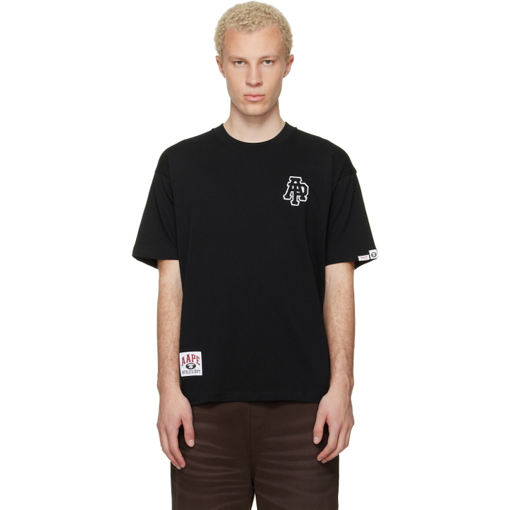 Photo: AAPE by A Bathing Ape Black Logo Patch T-shirt