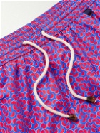 Rubinacci - Straight-Leg Mid-Length Printed Swim Shorts - Purple