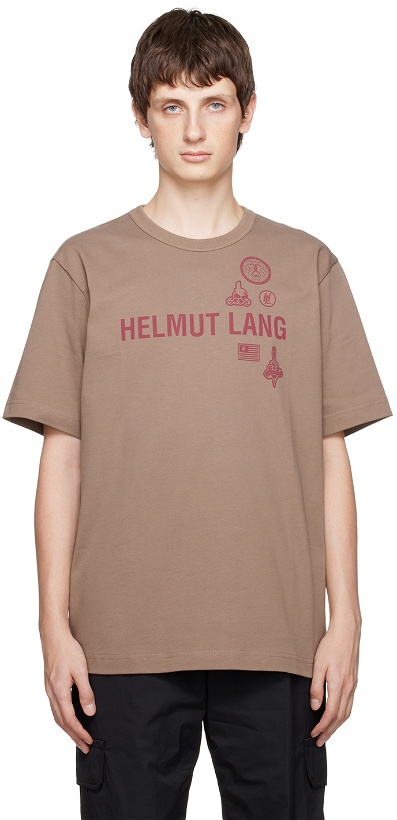 Photo: Helmut Lang Brown Printed T-Shirt