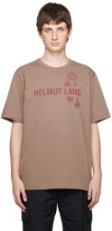 Helmut Lang Brown Printed T-Shirt
