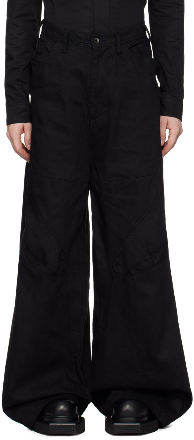 Julius Black Wide Leg Jeans Julius