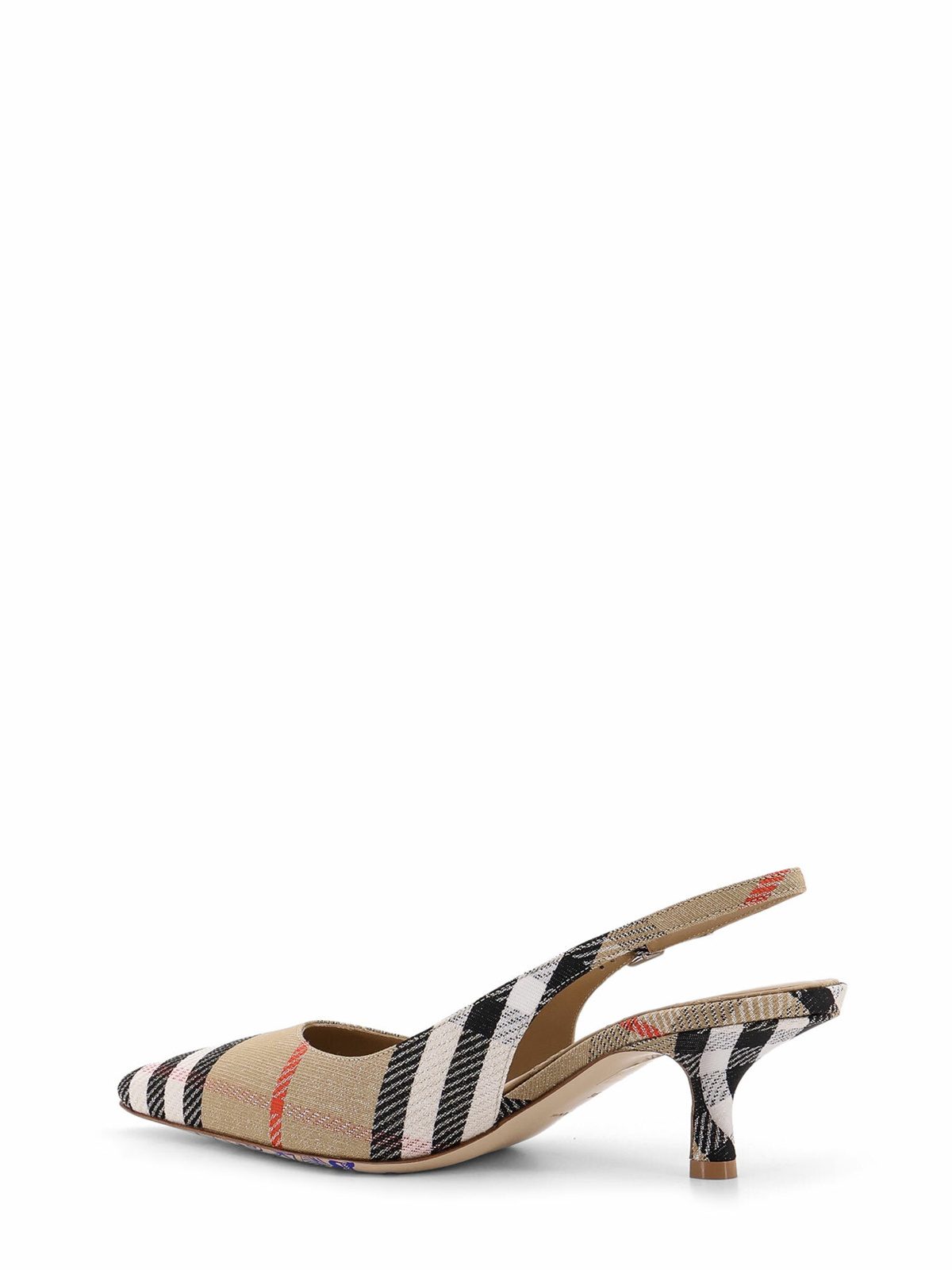 【Burberry】Birdie Check slingback pumps Burberry Birdie Check Slingback Pumps Burberry