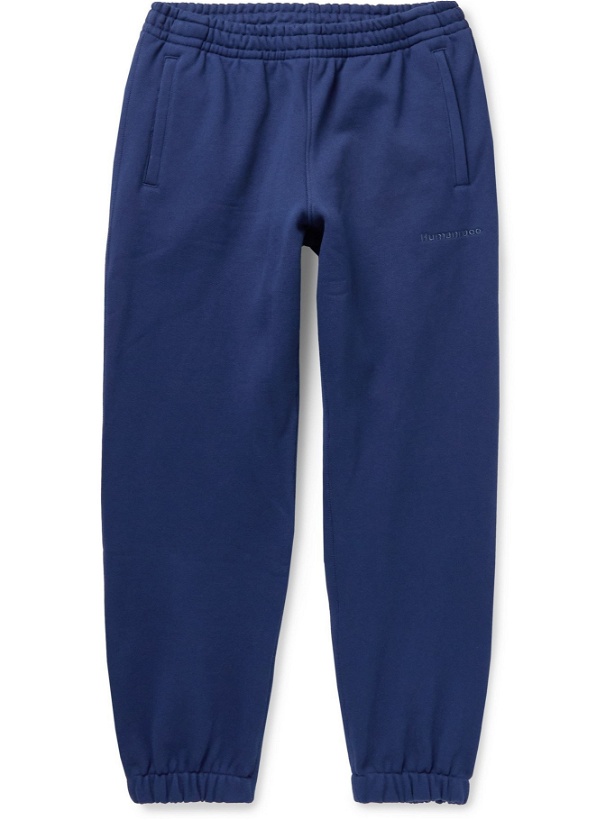 Photo: ADIDAS CONSORTIUM - Pharrell Williams Basics Tapered Loopback Cotton-Jersey Sweatpants - Blue