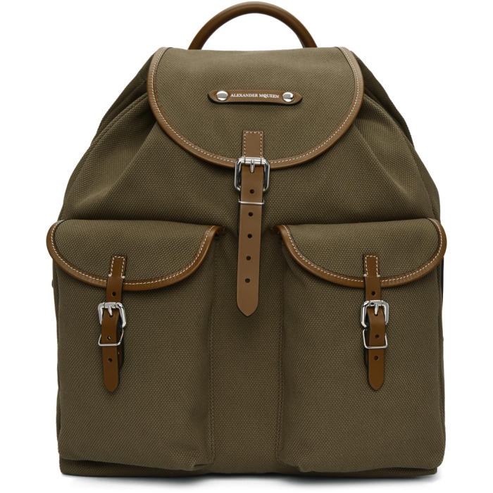 Photo: Alexander McQueen Green Small Hiking Backpack 