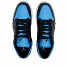 Air Jordan Men's 1 Low Sneakers in Black/Blue/White