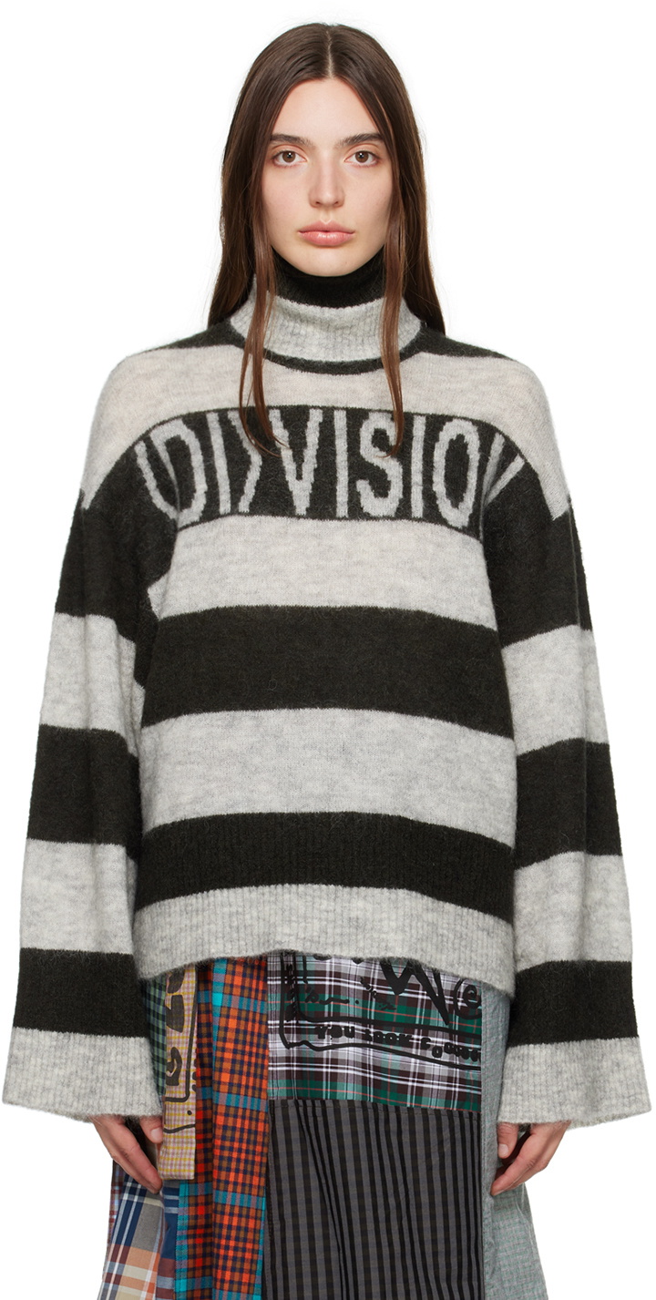 (di)vision Gray Stripe Turtleneck