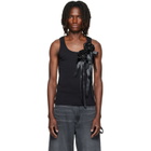 Simone Rocha Black Ribbon Rosette Boy Tank Top