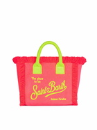 MC2 Saint Barth Colette Fuchsia Terry Handbag With Saint Barth Logo