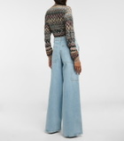 Missoni - High-rise wide-leg jeans