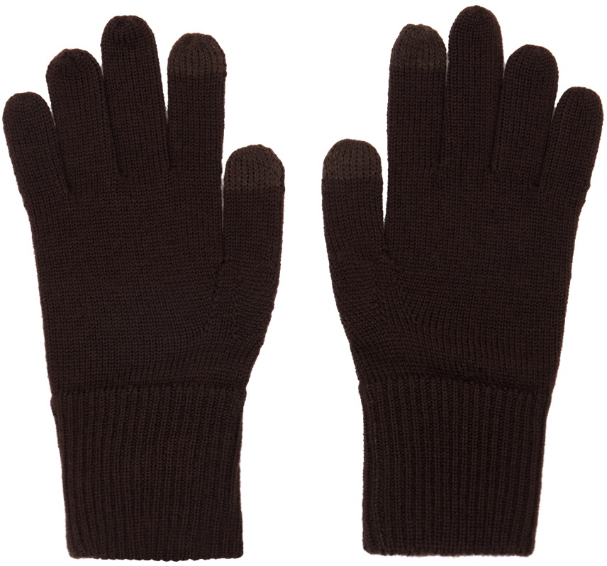 rag & bone Brown Addison Tech Gloves