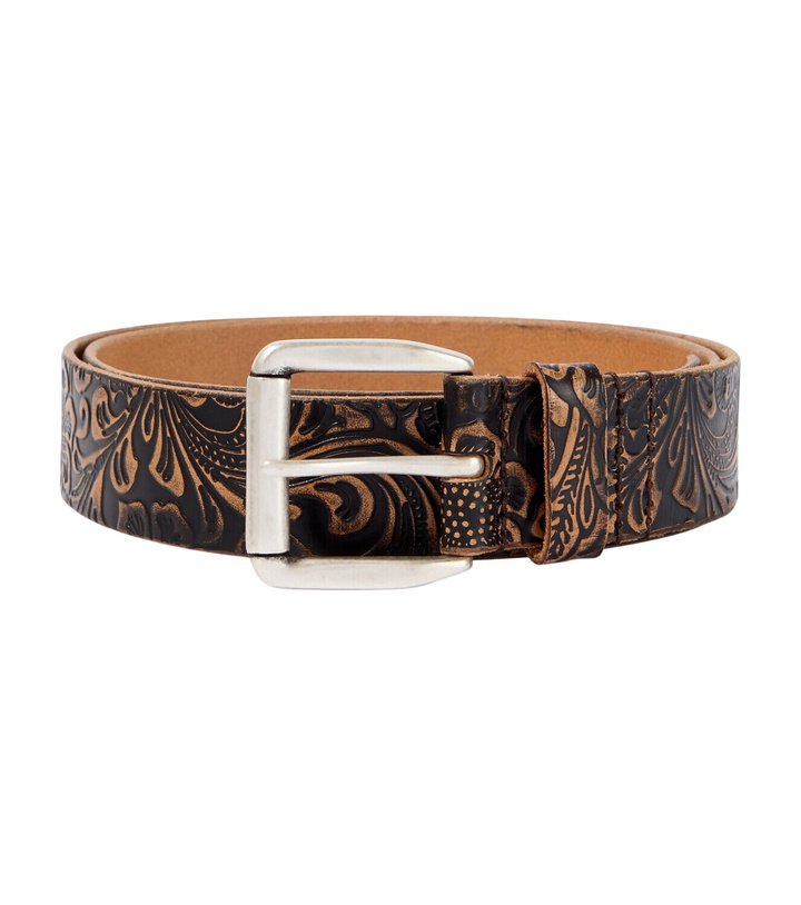 Photo: Our Legacy 40mm paisley leather belt