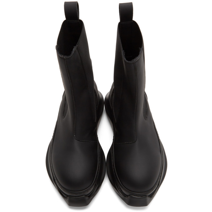 Rick Owens Drkshdw Black Abstract Beetle Boots Rick Owens Drkshdw