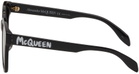 Alexander McQueen Black Graffiti Sunglasses