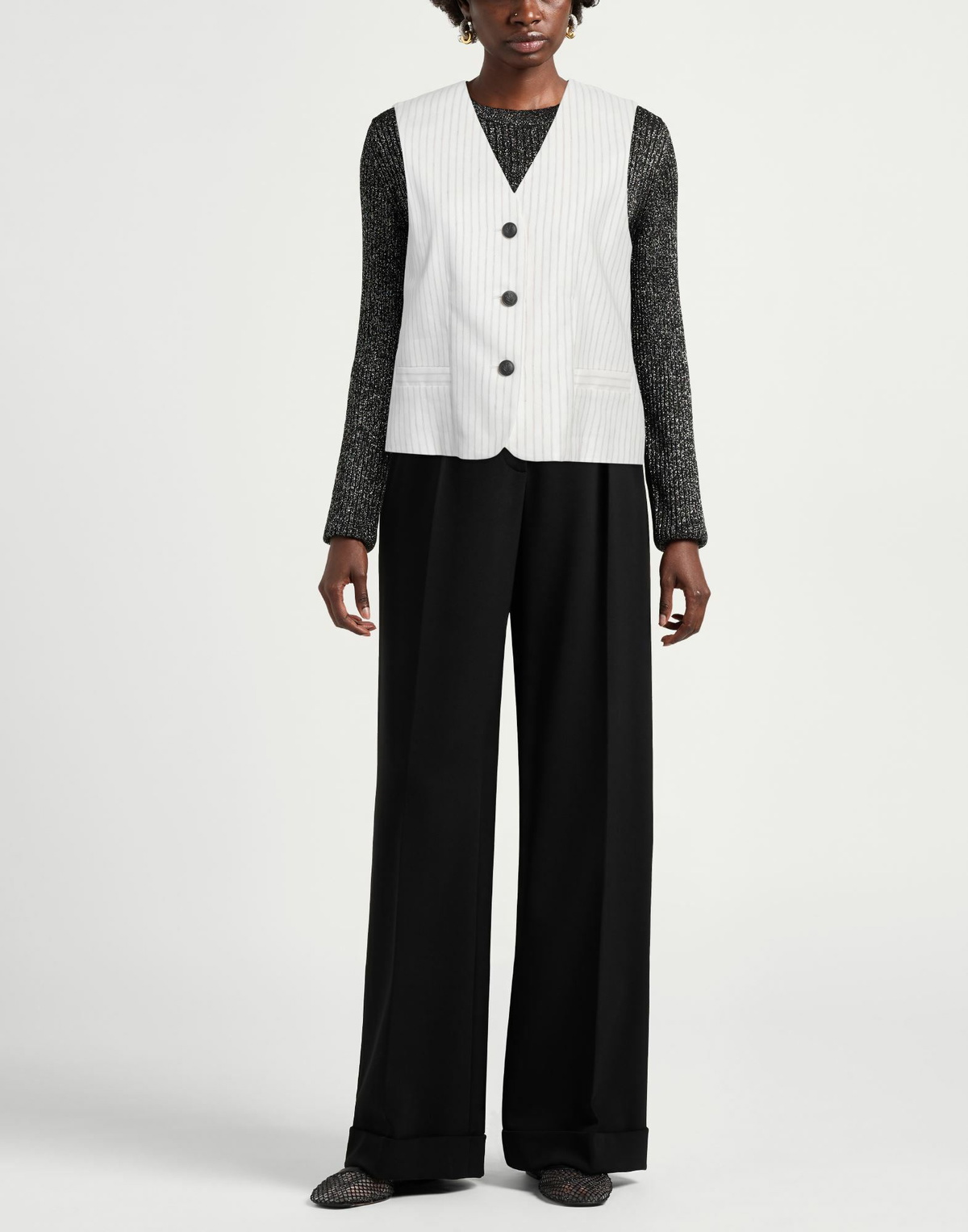 Rag & Bone Womens Tailored Vest in White