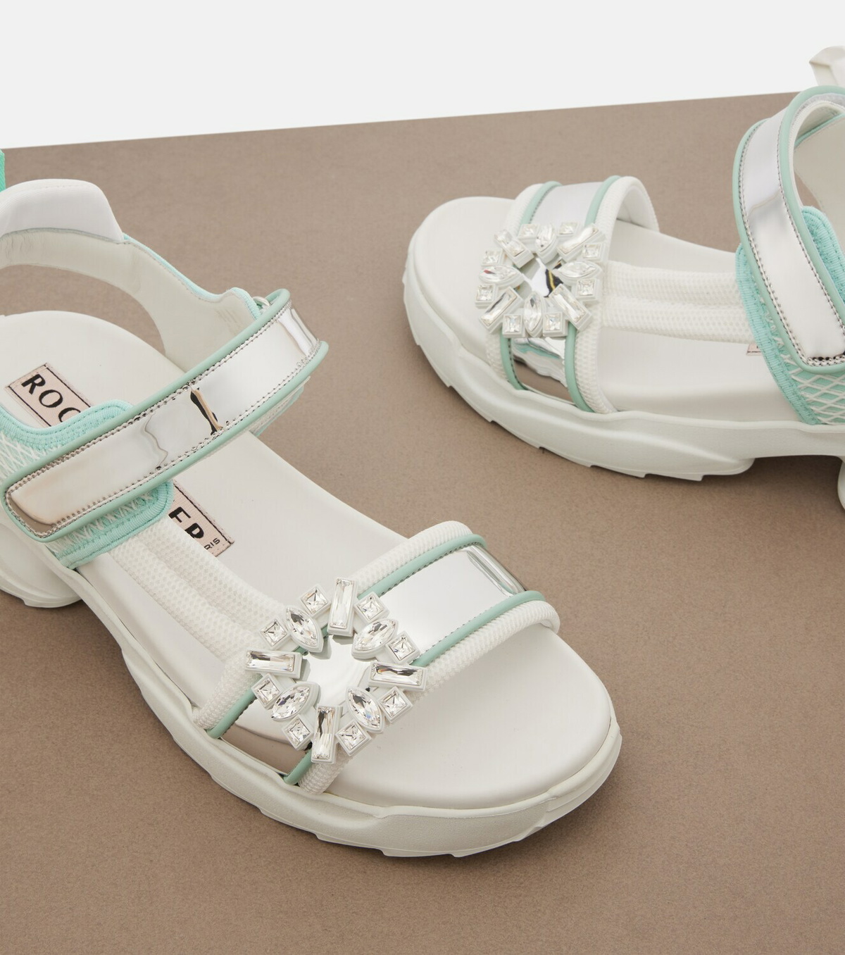 Roger Vivier Viv' Run embellished sandals