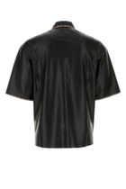 Nanushka Black Synthetic Leather Mance Shirt