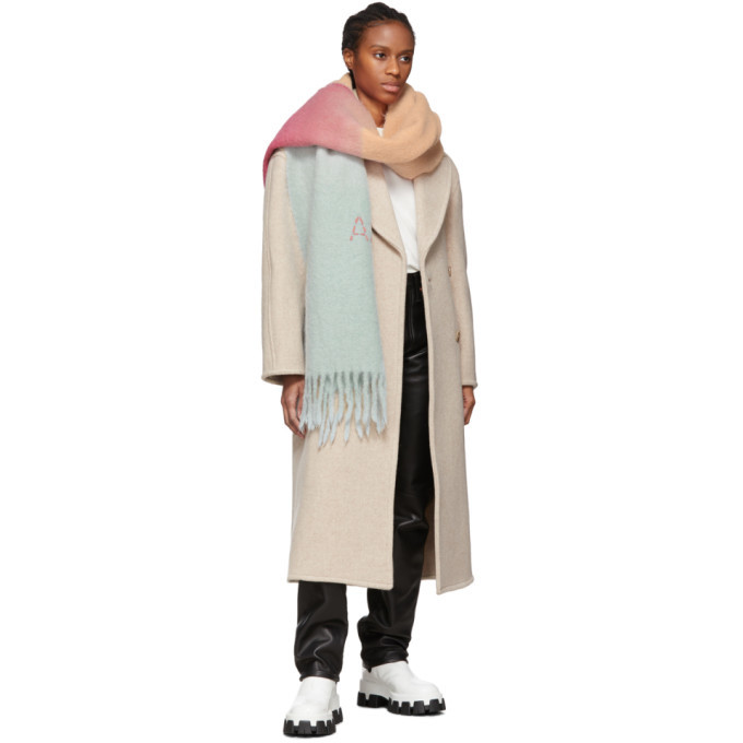 Acne Studios Beige Boiled Wool Olaila Coat Acne Studios