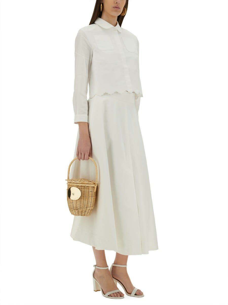 スカート Patou Cotton Gabardine Long Flared Skirt Patou Cotton Gabardine Long Flared Skirt Patou