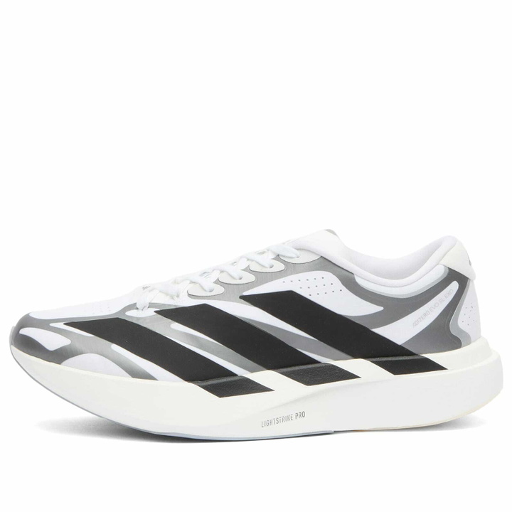 Photo: Adidas Running Men's adidas Adizero Evo Sl Exo in Ftwr White/Core Black/Iron Met
