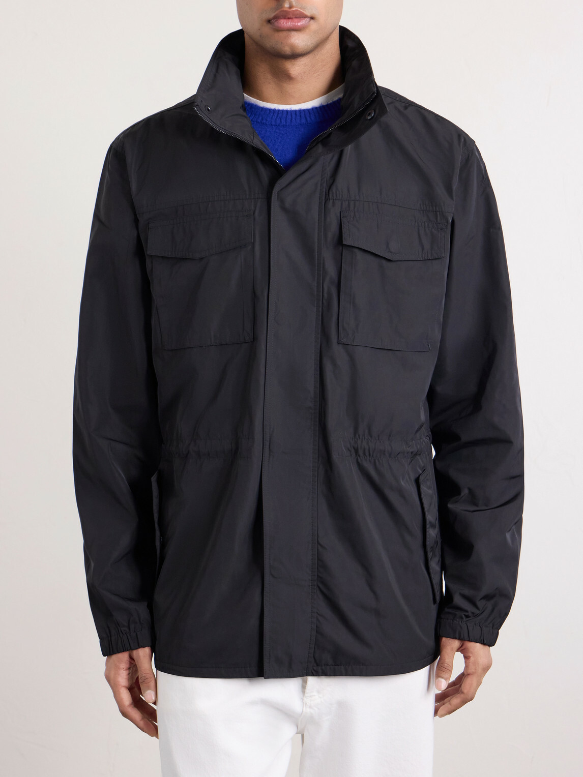 James Perse - Zipped Windbreaker Jacket - Black