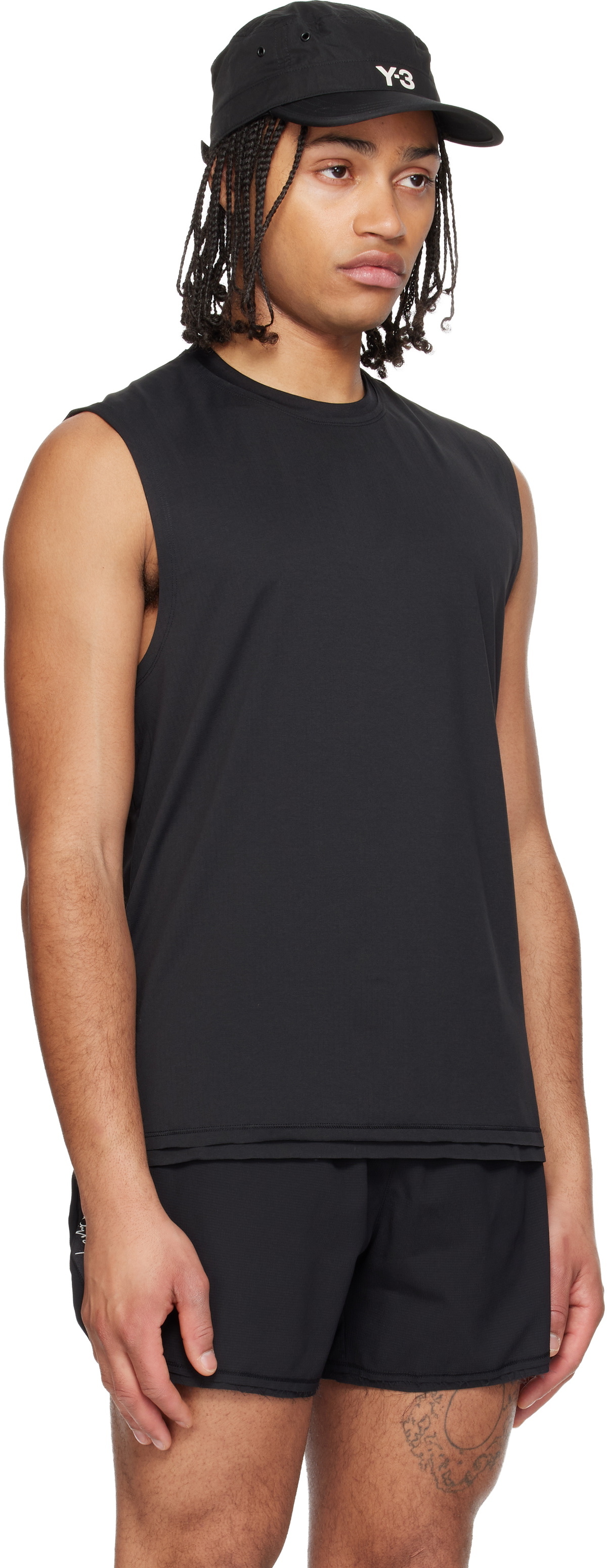 Y-3 Black Running Tank Top