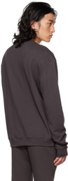 John Elliott Brown Cotton Sweatshirt