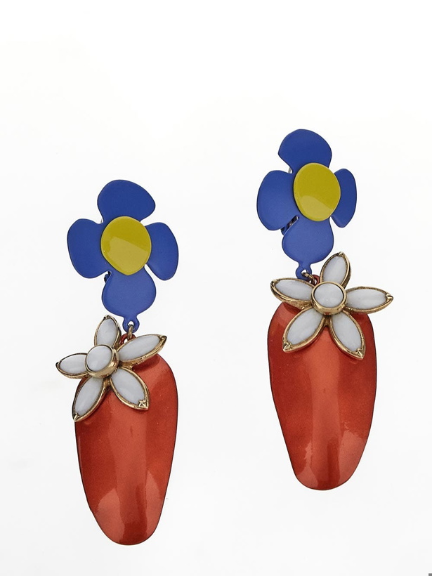 Photo: Saint Laurent Flower Earrings