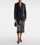 Costarellos Lesia embellished wool-blend blazer