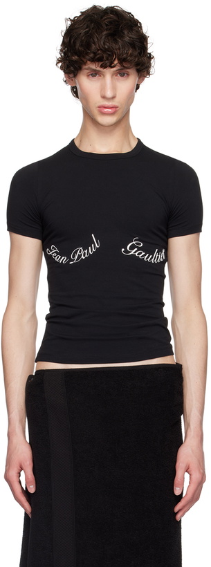 Photo: Jean Paul Gaultier Black 'The Jean Paul Gaultier' T-Shirt