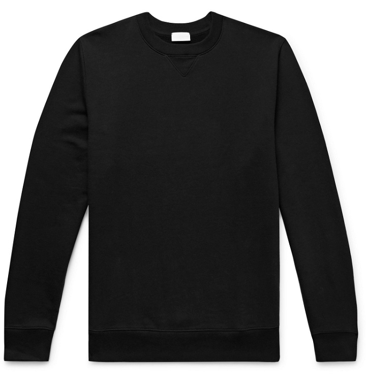 Photo: Handvaerk - Loopback Pima Cotton-Jersey Sweatshirt - Black