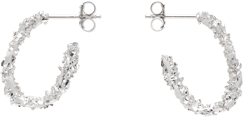 Veneda Carter Silver VC003 Small Open Hoop Earrings