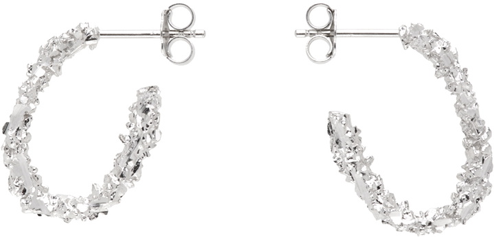Photo: Veneda Carter Silver VC003 Small Open Hoop Earrings