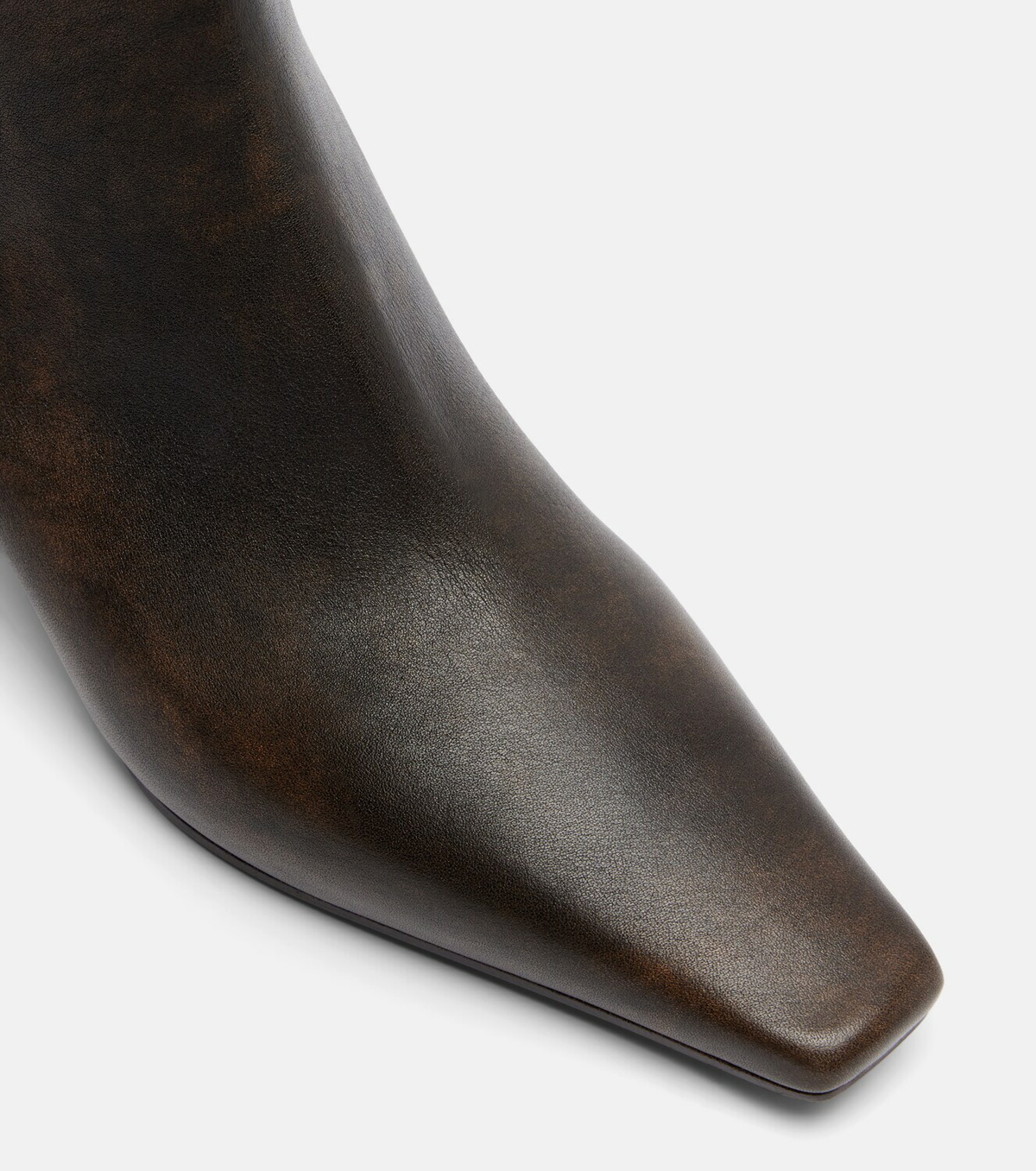 Brunello Cucinelli Monili leather ankle boots