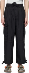 A PERSONAL NOTE 73 Black Paneled Cargo Pants