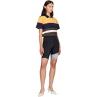 Versace Black Embroidered-Logo Bicycle Shorts