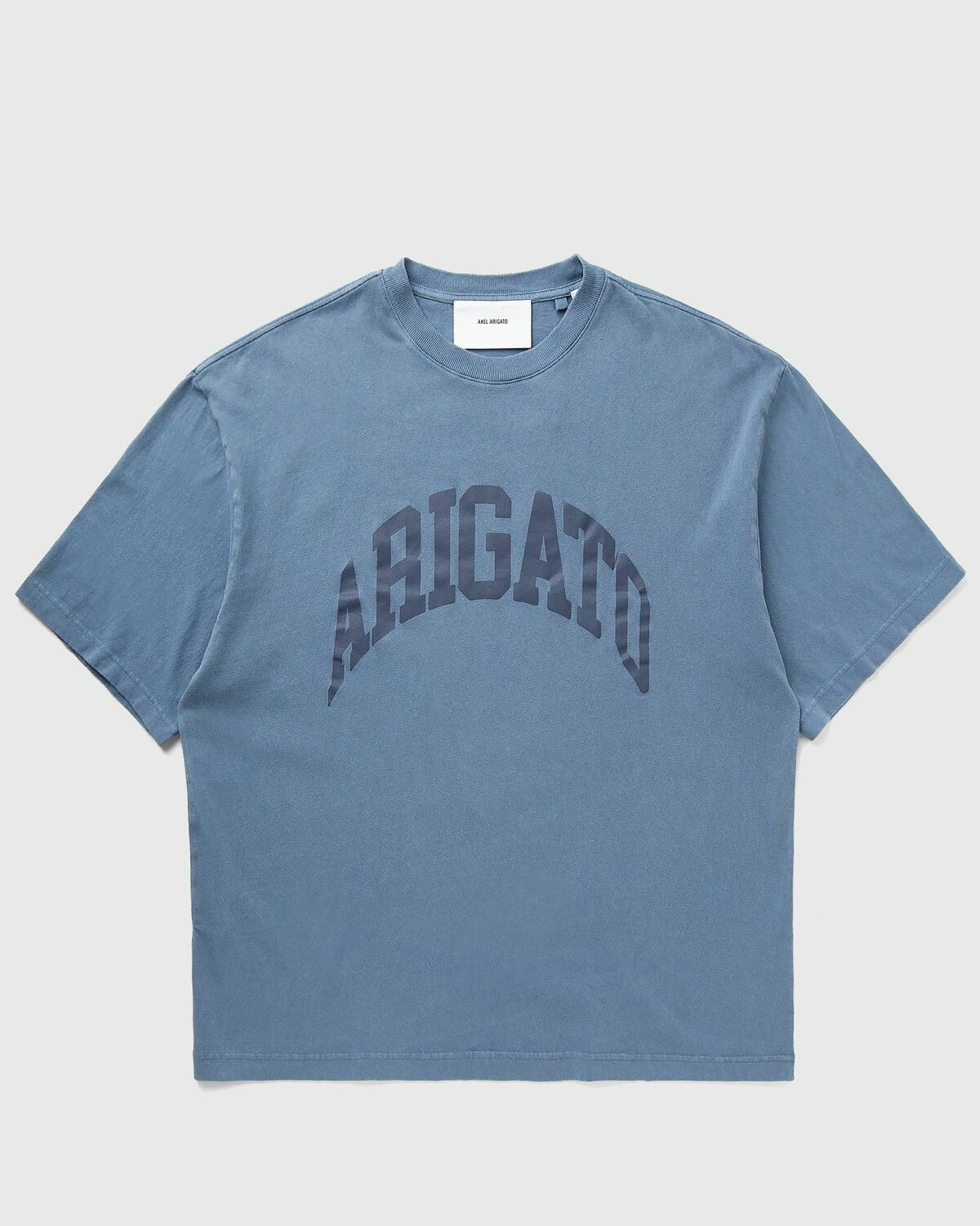 Axel Arigato Link Washed Tee Blue Mens Shortsleefe
