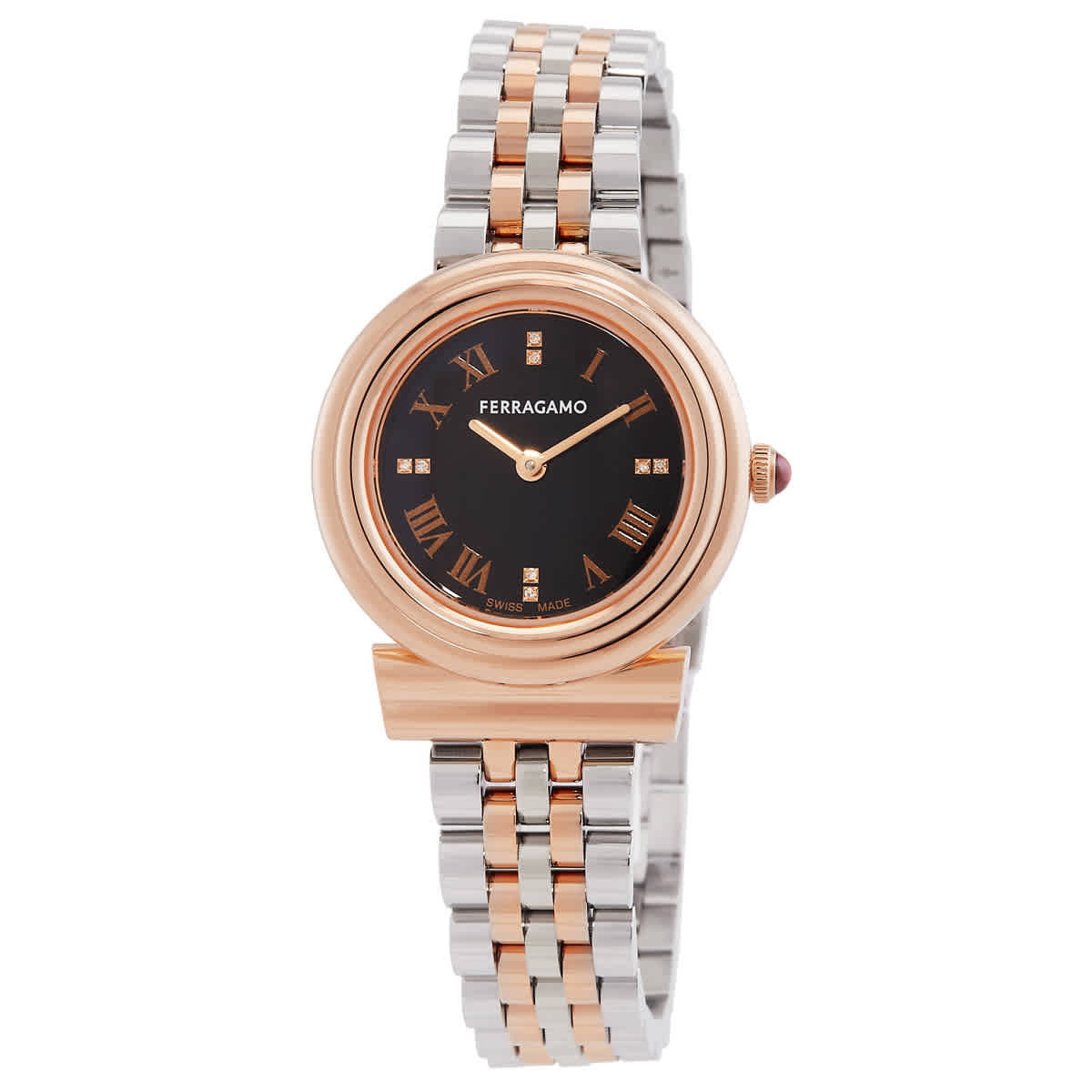 激安！Salvatore Ferragamo Gancino Bracelet Watch SFYA00421 Salvatore Ferragamo Gancino Quartz Black Dial Ladies Watch