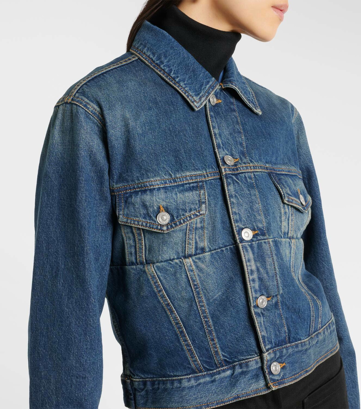 Victoria Beckham Cropped denim jacket