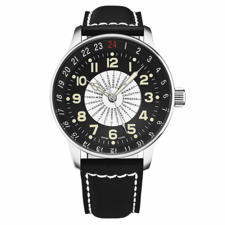 Photo: Zeno Pilot Automatic Black Dial Mens Watch P554WT-B1