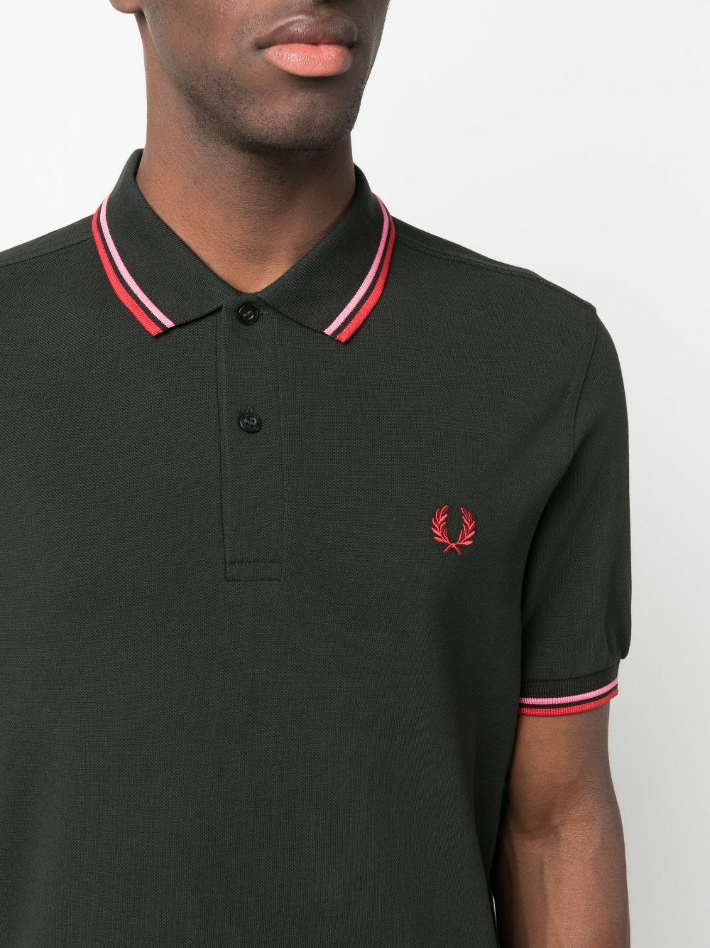 FRED PERRY - Logo Piquet Cotton Polo Shirt