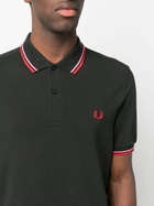 FRED PERRY - Logo Piquet Cotton Polo Shirt