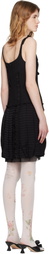 OPEN YY Black Flapper Pleats Midi Dress