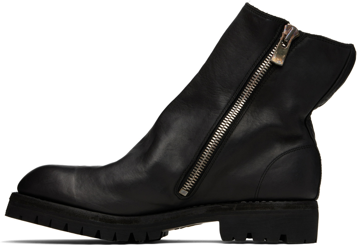 Guidi Black Side Zip Boots