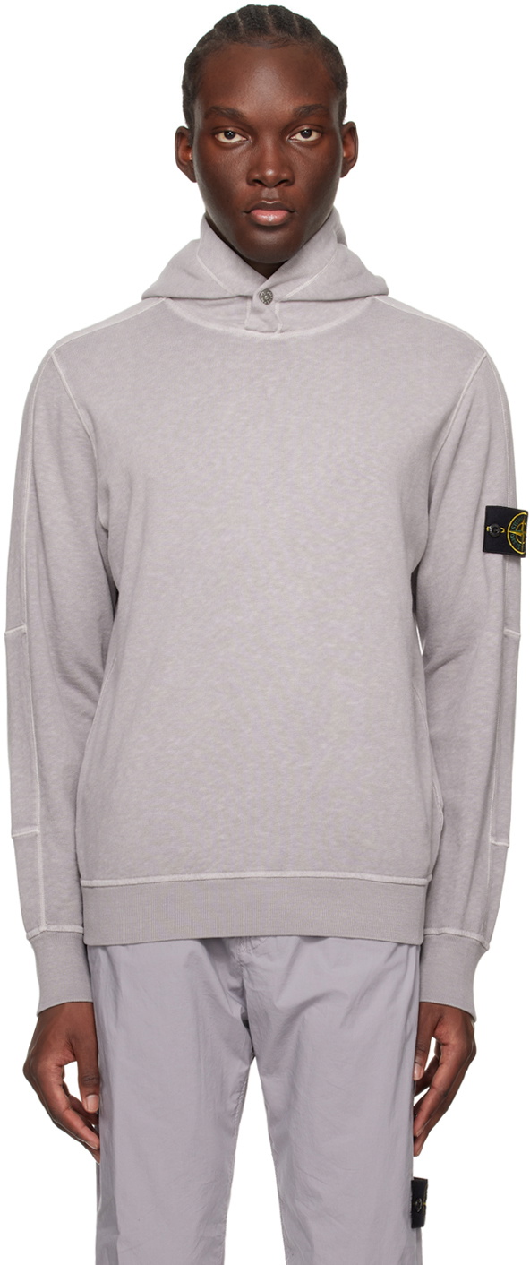 Stone island best sale patch hoodie